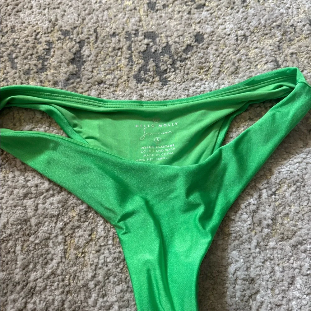 HELLO MOLLY Puerto Vallarta Swim Top and Buttom  Green